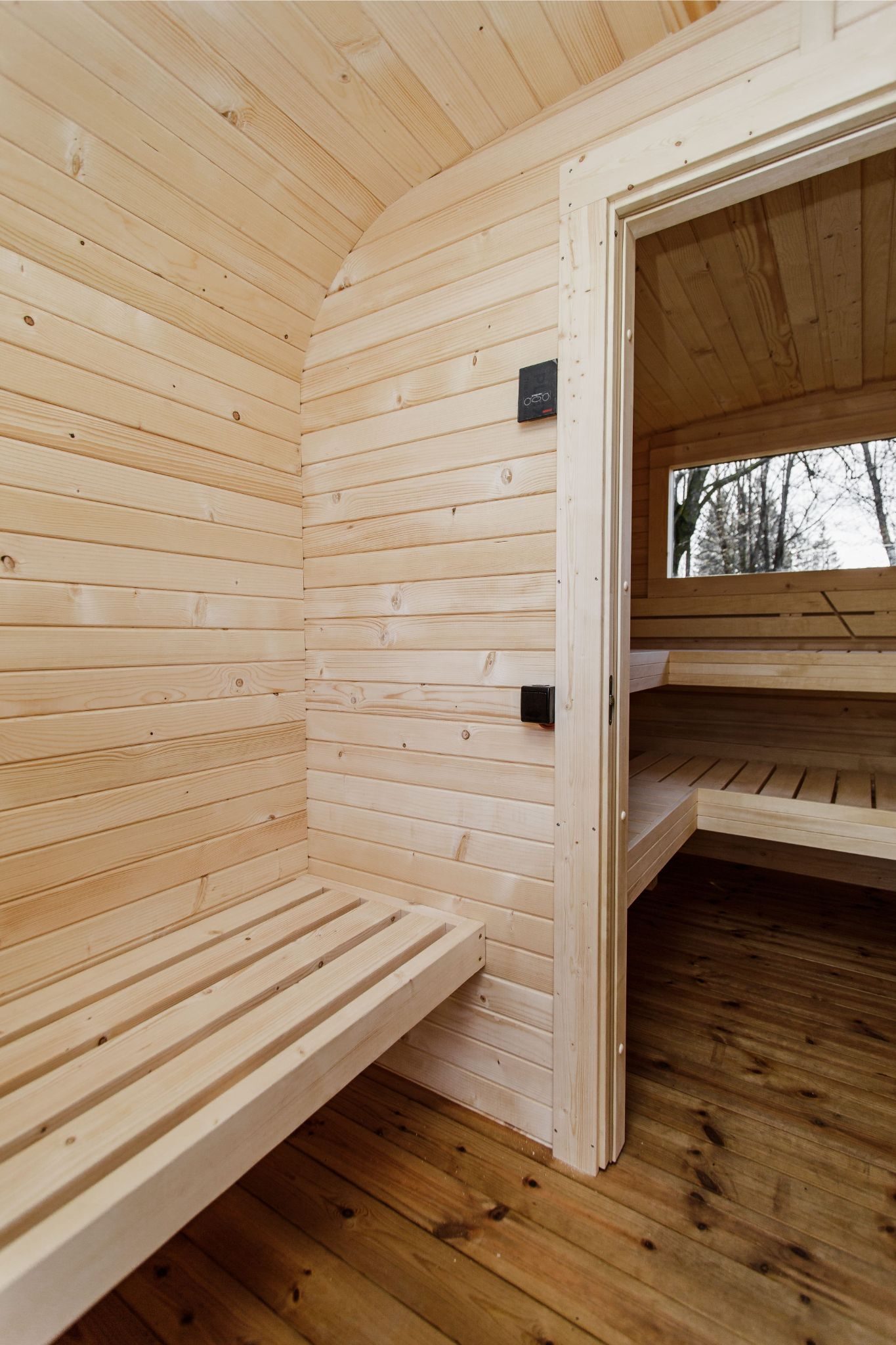 Sauna CUBE 3,5M s predsieňou - 1 Sauna CUBE 3,5M s predsieňou