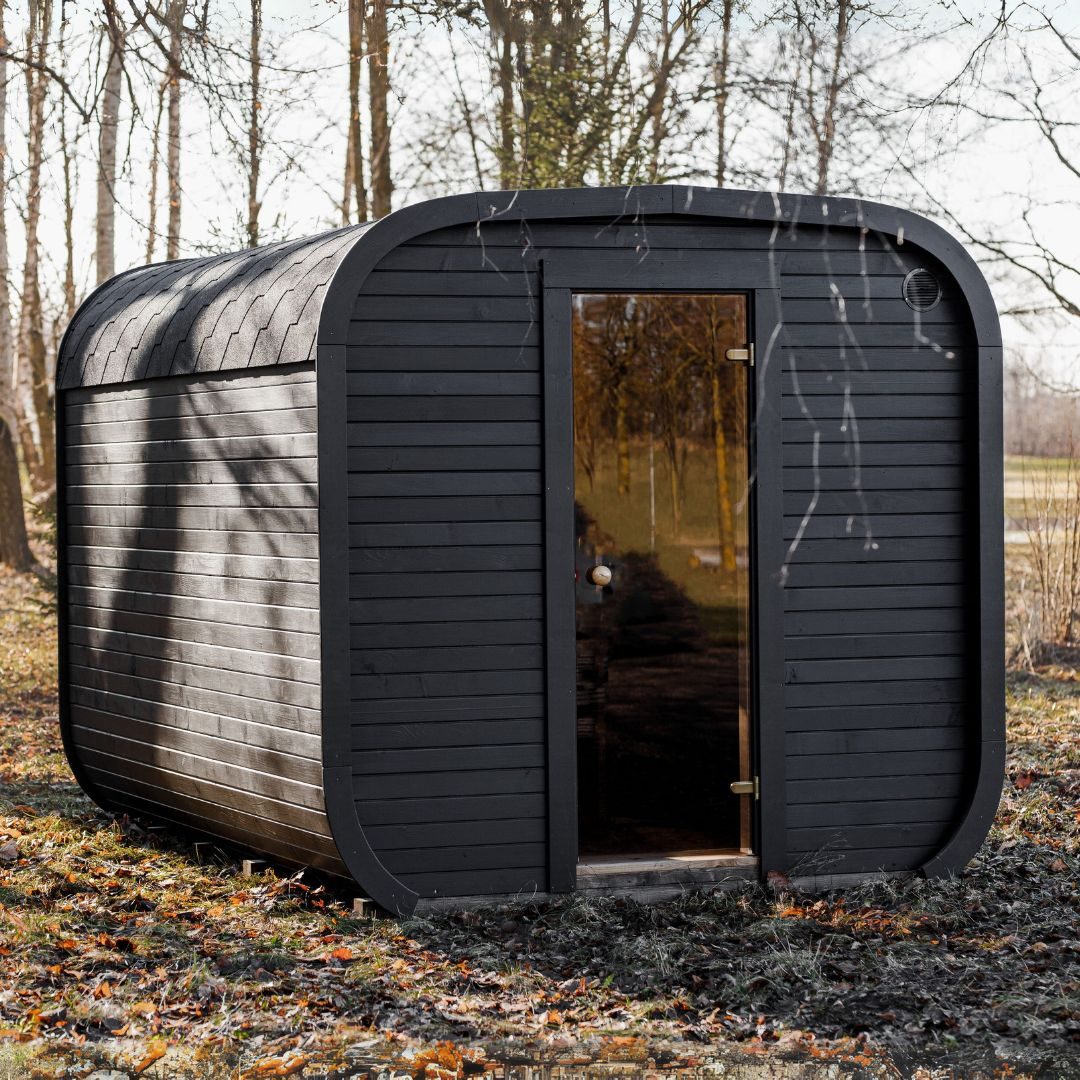 Sauna CUBE 3,5M s predsieňou - 1 Sauna CUBE 3,5M s predsieňou