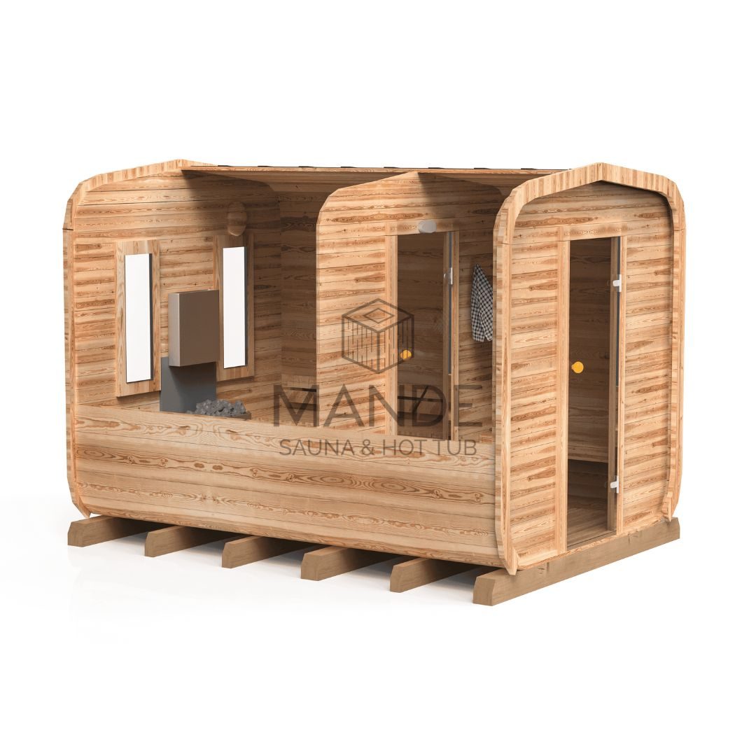 Sauna CUBE 3,5M s predsieňou - 4 Sauna CUBE 3,5M s predsieňou