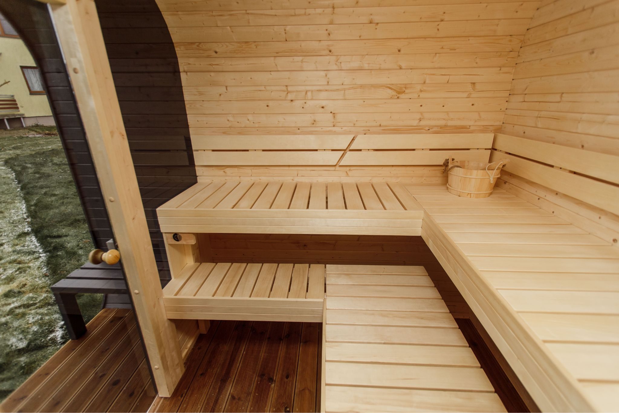Sauna CUBE 3M s terasou - 11 Sauna CUBE 3M s terasou