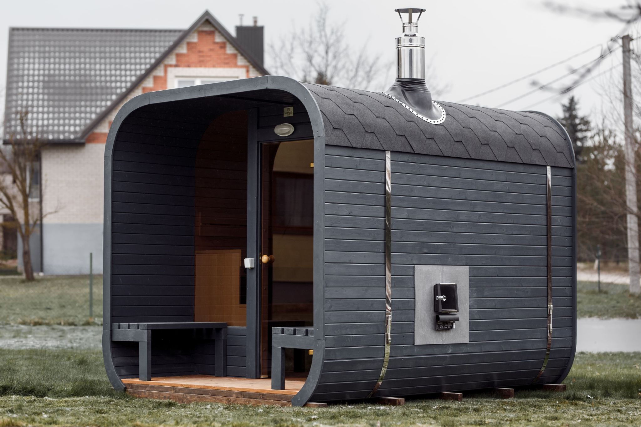 Sauna CUBE 3M s terasou - 5 Sauna CUBE 3M s terasou