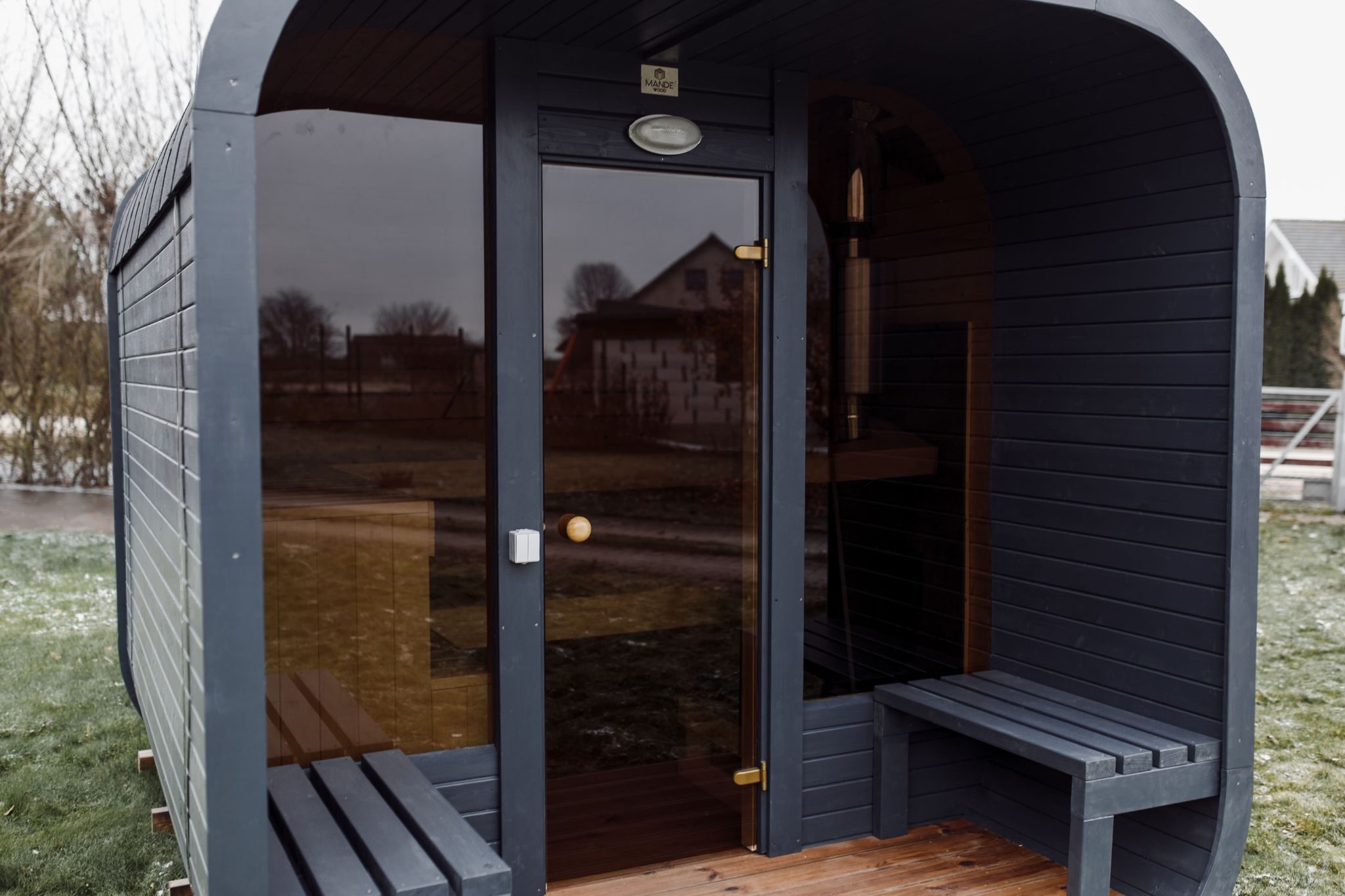 Sauna CUBE 3M s terasou - 6 Sauna CUBE 3M s terasou