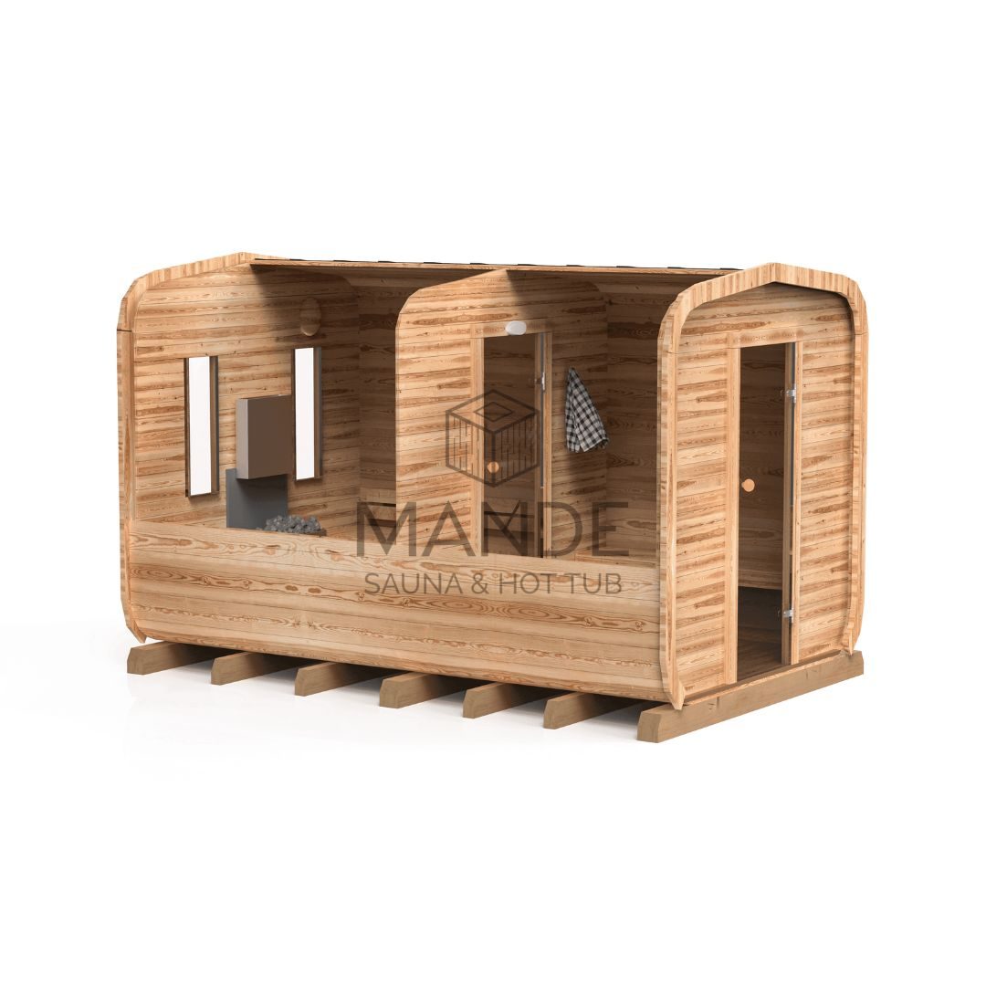 Sauna CUBE 4M s predsieňou - 2 Sauna CUBE 4M s predsieňou