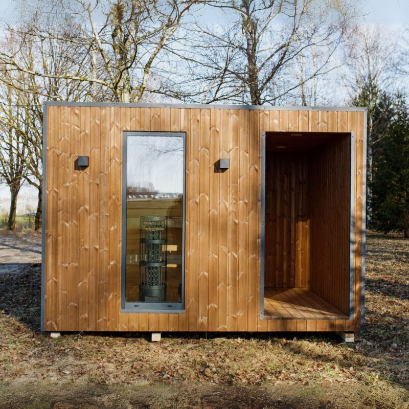 Izolovaná rámová sauna 240×365