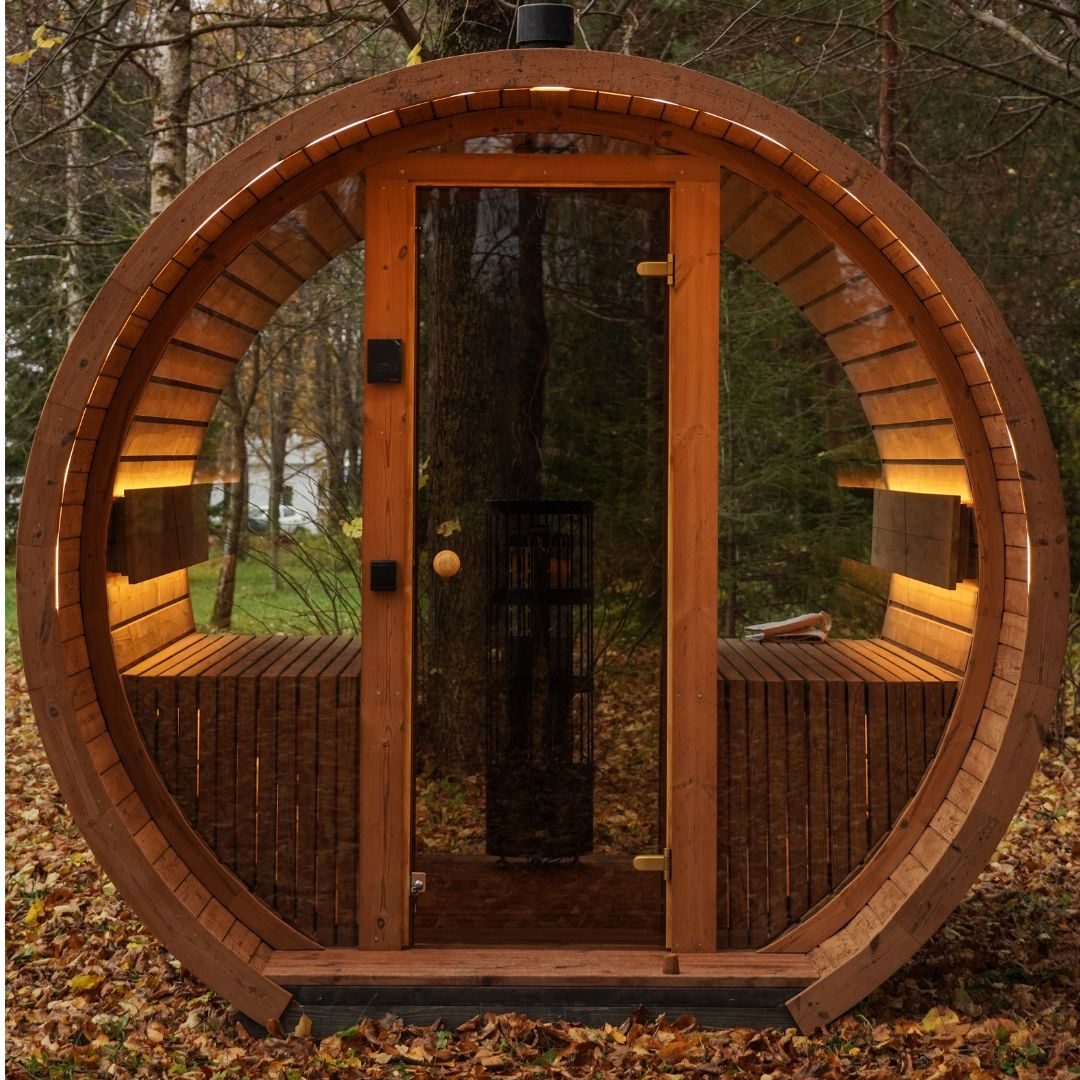 Okrúhla sauna 2.6M – Termodrevo - 2 Okrúhla sauna 2,6M – Termodrevo