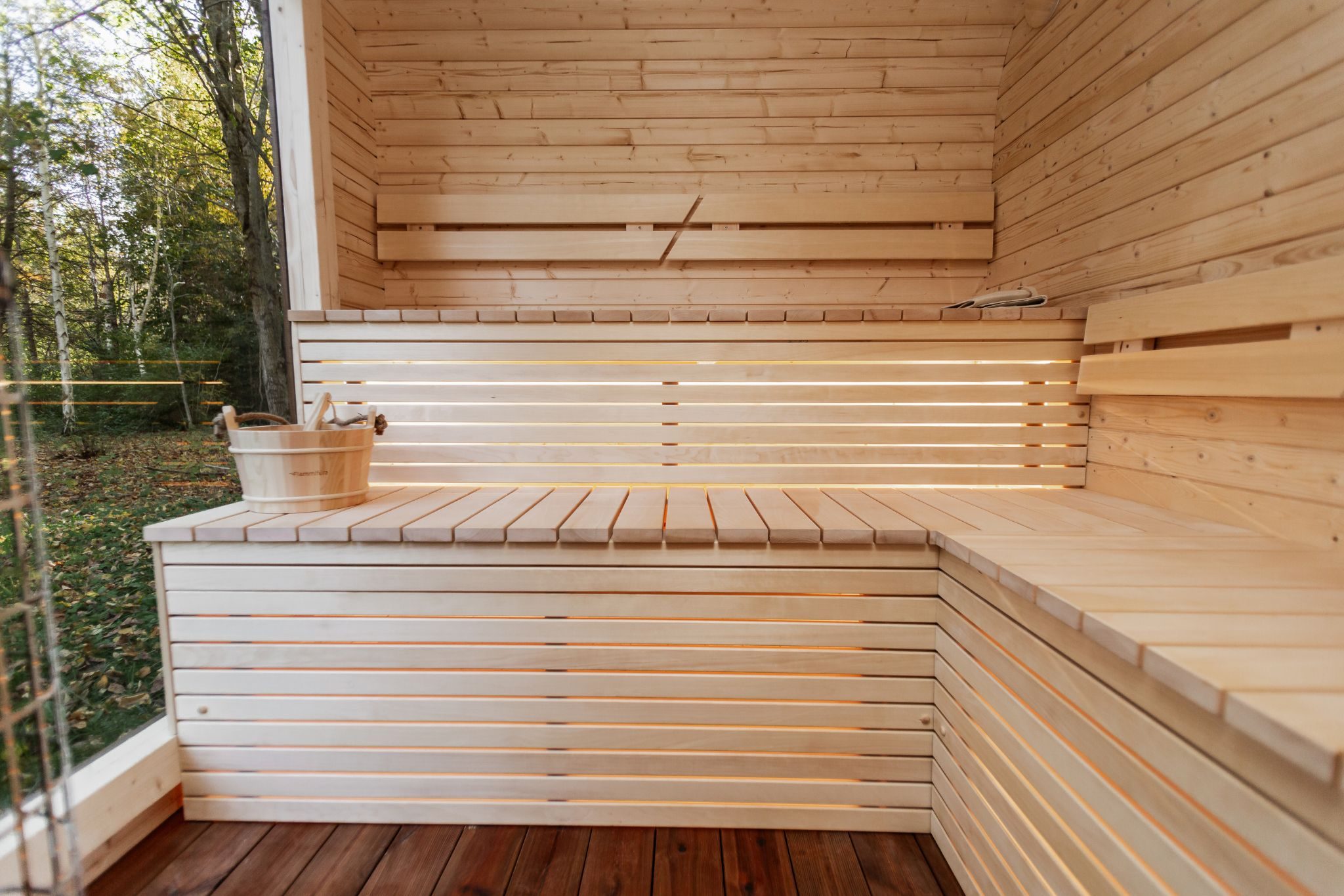 Sauna LUX REVERSE s predsieňou 245×400 - 2 Sauna LUX REVERSE s predsieňou 245×400