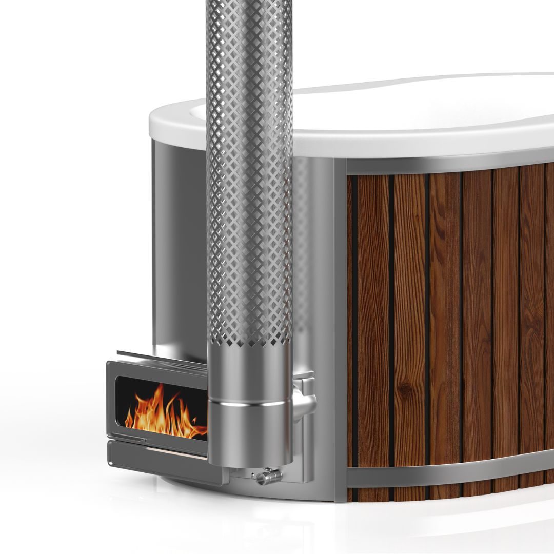 Integrovaný ohrievač Horizon AISI304 35kw (s komínom, krytom a ochranou)