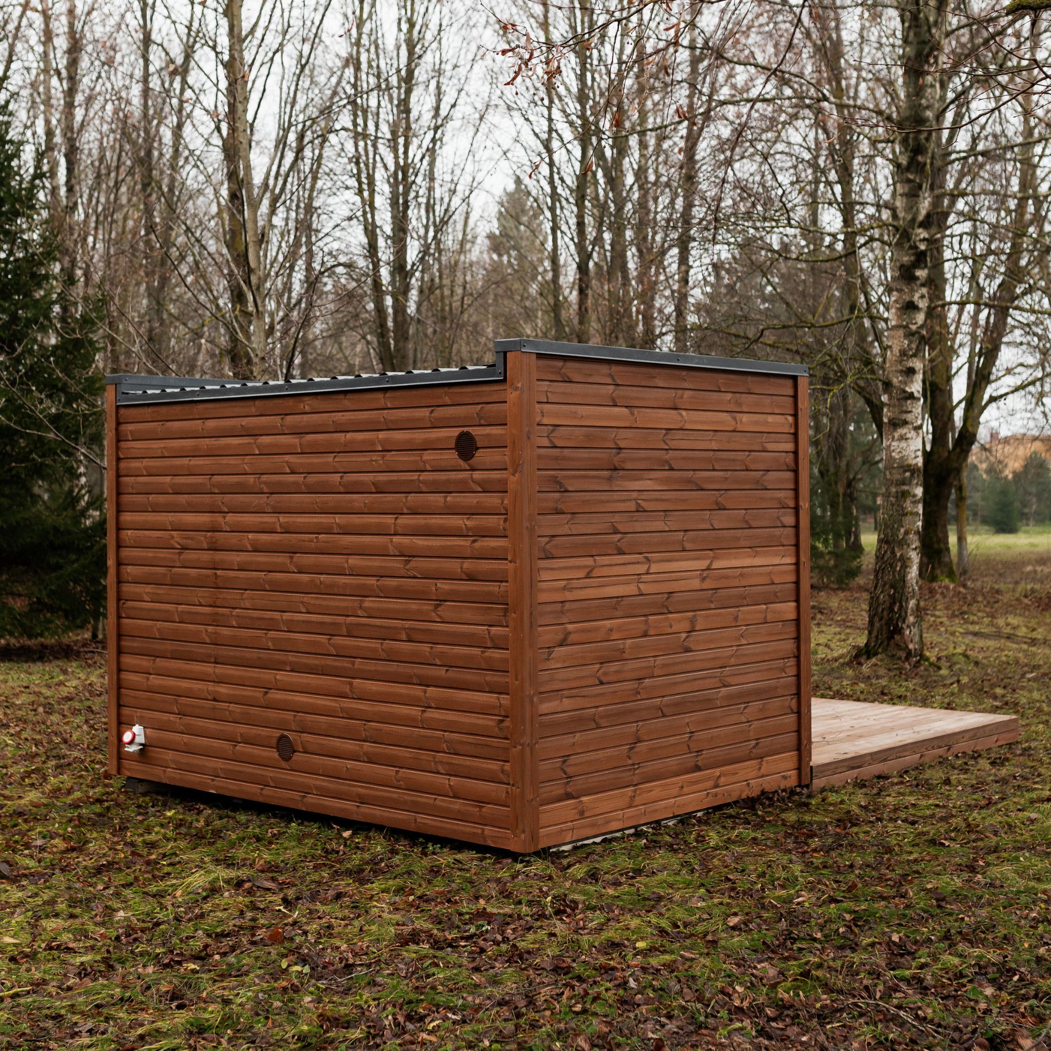 Izolovaná rámová sauna 245×340 - 11