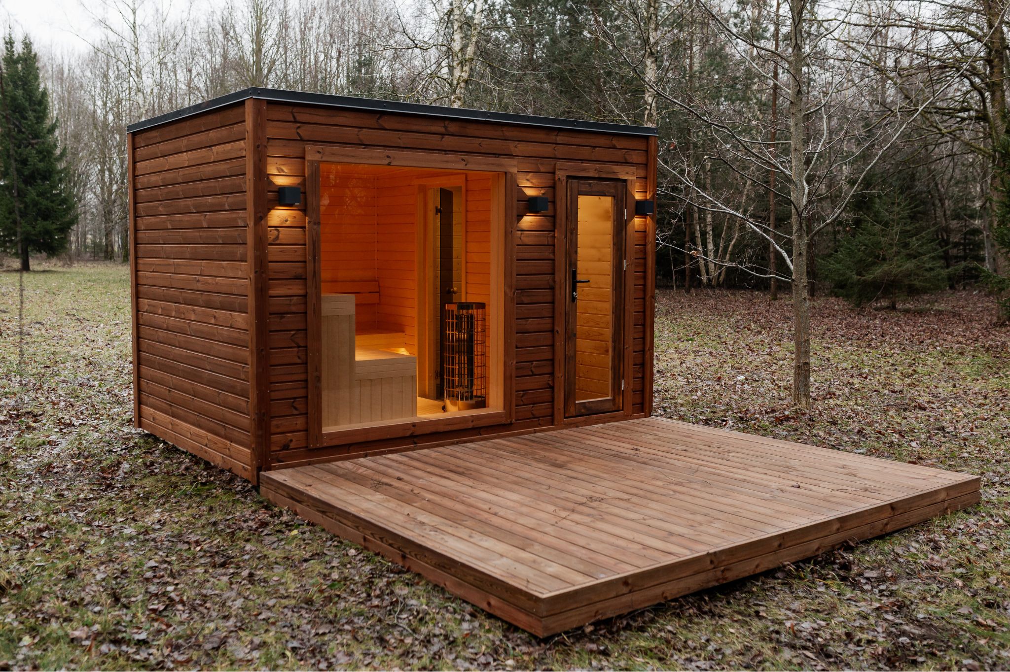 Izolovaná rámová sauna 245×340 - 36