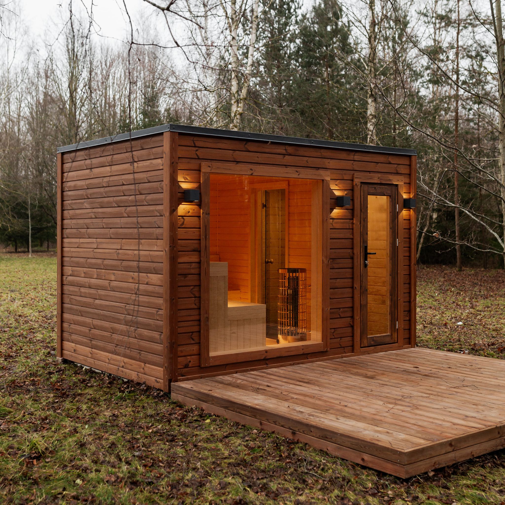 Izolovaná rámová sauna 245×340 - 7