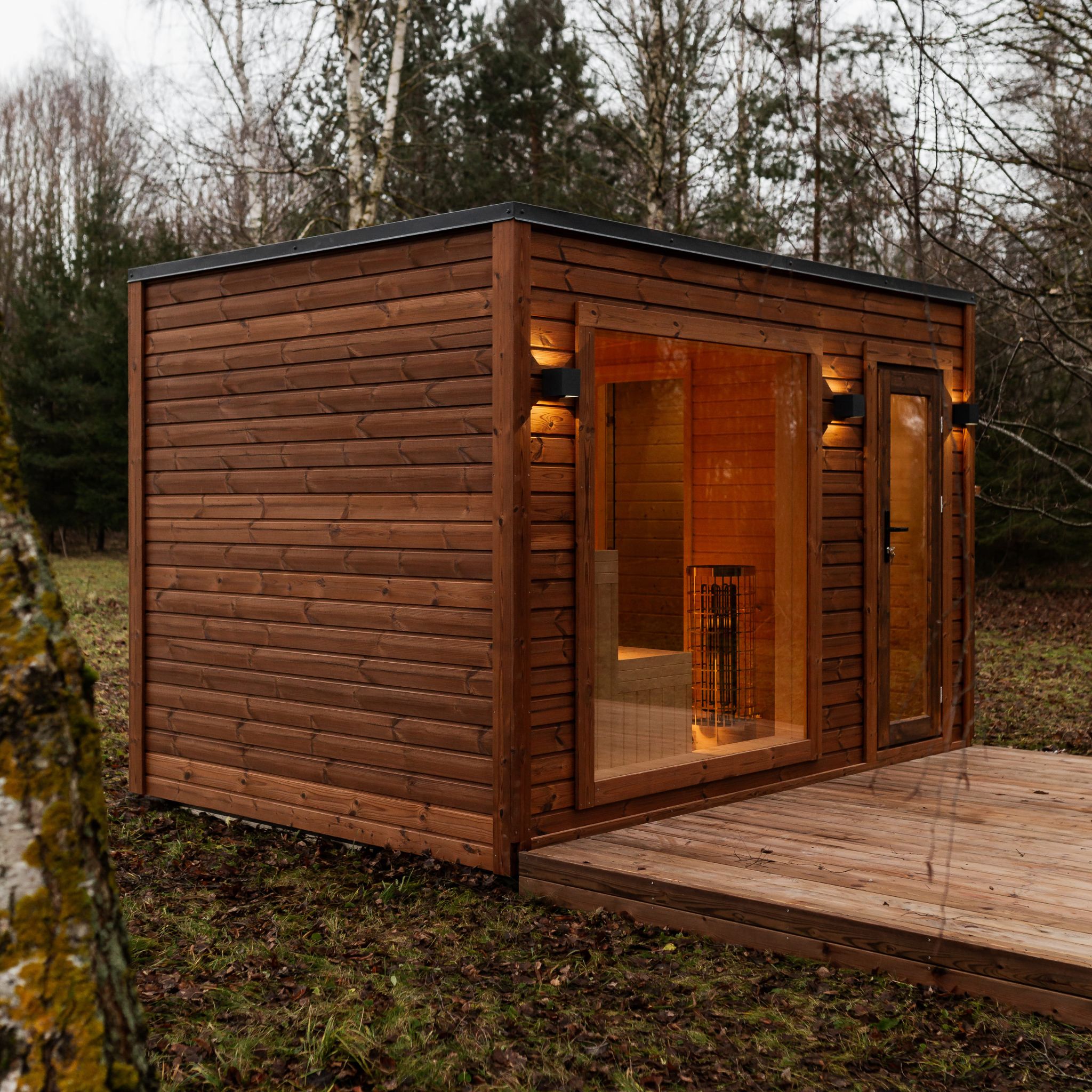 Izolovaná rámová sauna 245×340 - 8
