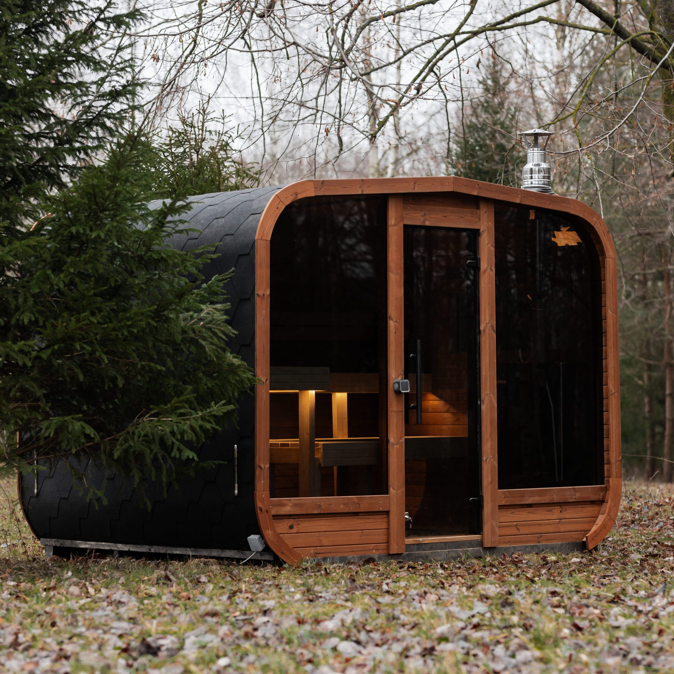 Panoramatická sauna LUX MINI 245×300 (29)
