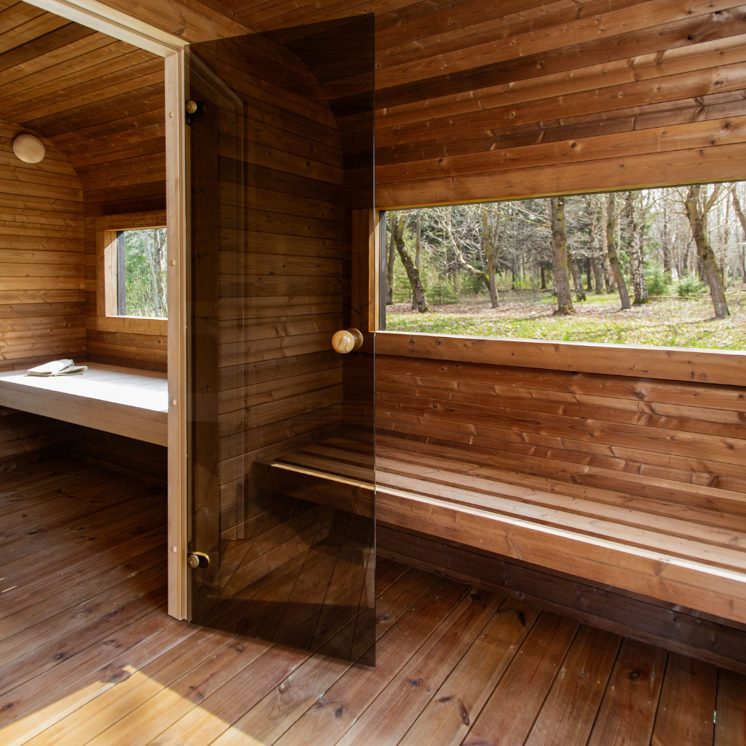 Sauna CUBE 4.5M s predsieňou (2)